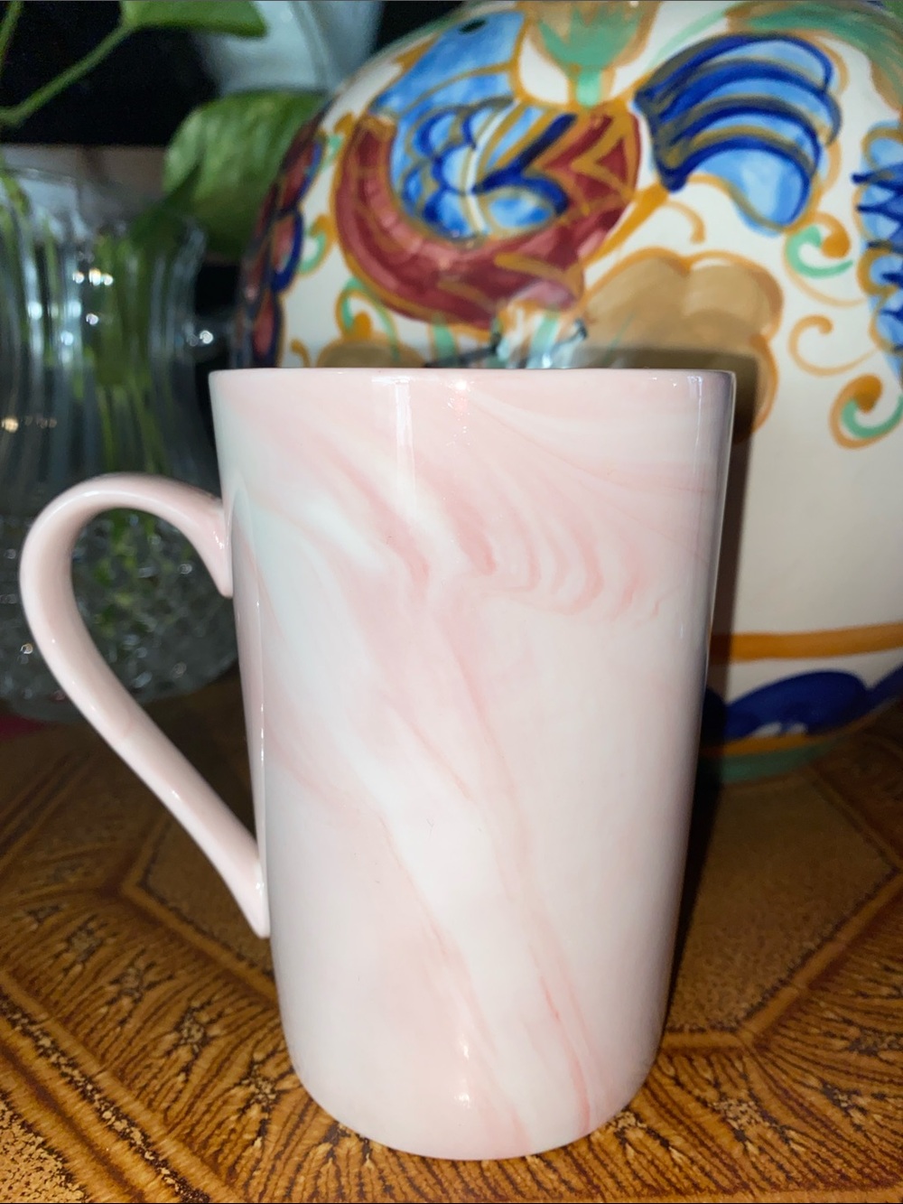 Pink Marble Ceramic Mug - Home Dining